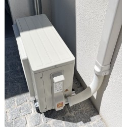 Goulotte ivoire M1 rigide 80 2m avec film protecteur