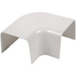 Coude 90 à plat ivoire pour goulotte 80