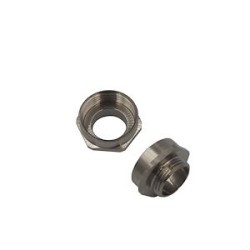 Adaptateur Mâle Pg 13 / Femelle ISO 20 - laiton nickelé - IP66