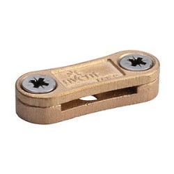 Attache CC, ruban plat, bronze industriel plombé, S304, ruban 25 x 3 mm, Nu