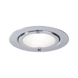 Encastr. Meuble Klipp Klapp max.20W 12V G4 72mm Chrome/Tôle d'acier/Verre