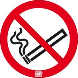 etiquette 'defense de fumer' 50mm