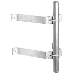 Fixation type ascenseur déport 270mm galva pour mât ø30-50mm sans jambe de froce