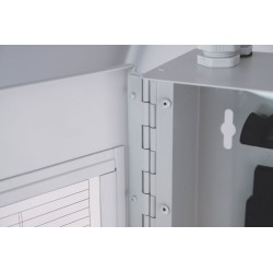 Coffret optique mural modulaire inter. 6 à 32 fibres (64 avec raccords LC quad)