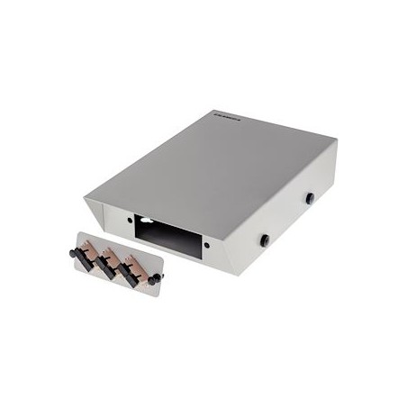 Boîtier optique mural modulaire 6 à 12 fibres pour raccords SC/ST/LC/FC