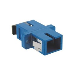 Raccord monomode SC simplex, corps plastique, couleur bleue, centreur céramique