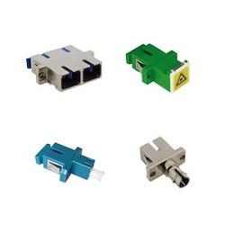 Raccord monomode SC duplex, corps métal, centreur céramique