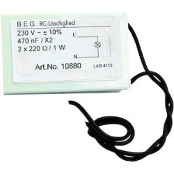 Le filtre RC assure le filtrage des parasites émis