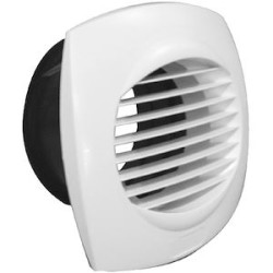 Bouche d'extraction à lamelles fixes, D 125 mm, à manchette à griffes