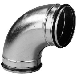 Coude 30° mâle/mâle acier galvanisé à joints, classe C, D 160 mm