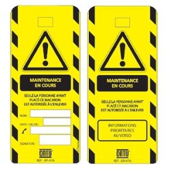 affichette 'maintenance en cours'