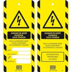 aff. 'danger de mort ouvrage ss tension'