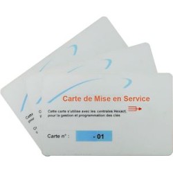 Pack 3 cartes de mise en service HEXASOFT/HEXACT WEB contrôle d'accès HEXACT