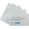 Pack 5 cartes de mise en service HEXASOFT/HEXACT WEB contrôle d'accès HEXACT