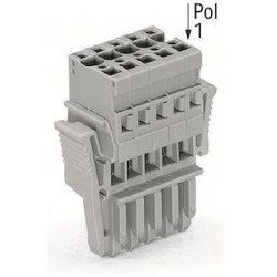 Connecteur femelle avec cliquet de verrouillage, 5 pôles