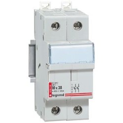 Coupe-circuit sectionneur - 2P - cartouche cylind ind 10x38 - 500 V~
