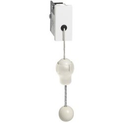 Poussoir à tirette Mosaic - 1 module - blanc antimicrobien