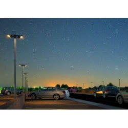 TWISTER 3 SENSOR, Proj. Ext. IP65 IK08, noir, LED 90DEG 45W 3000K 4950lm, a/sens