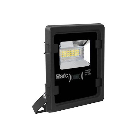 TWISTER 3 SENSOR, Proj. Ext. IP65 IK08, noir, LED 90DEG 25W 3000K 2500lm, a/sens