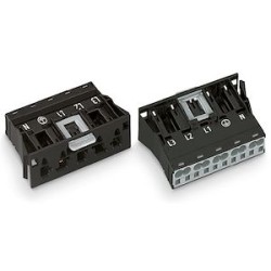 Connecteur encastrable mâle 5 pôles / Noir