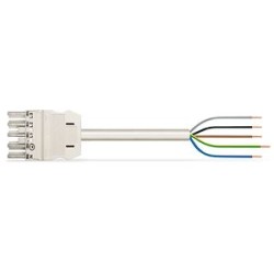 Cordon MIDI f/- 5g2,5mm/pvc/1m/blanc