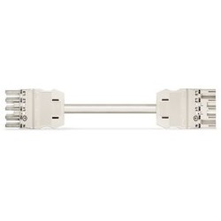 Cordon Mâle/Femelle 5G 2,5 HO5VVF Blanc 5 m