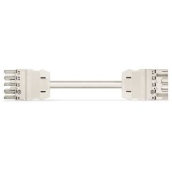 Cordon Mâle/Femelle 5G 2,5 HO5VVF Blanc 3 m