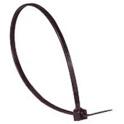 Collier Colring noir à denture intérieure largeur 4,6mm et longueur à plat 280mm