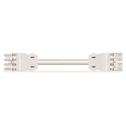 Cordon Mâle/Femelle 4G 1,5 HO5VVF Blanc 4 m