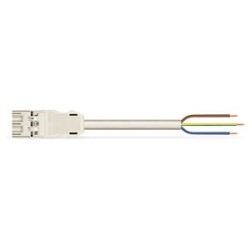 Cordon Mâle/- 3G 2,5 HO5VVF Blanc 4 m