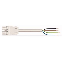 Cordon F/D 4G1,5 HO5VVF câble Blanc 6m Conn. Blanc