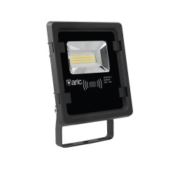 TWISTER 3 SENSOR, Proj. Ext. IP65 IK08, noir, LED 90DEG 25W 3000K 2500lm, a/sens