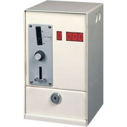 M680 1 EURO 24V : minuteur-monnayeur avec afficheur. Boîtier inox saillie