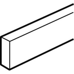 Barre cuivre non percée 12x4mm - 180A admissibles - longueur 991,5mm