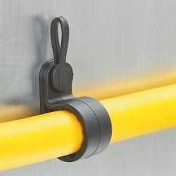 Bride de fixation de diamètre fixe de 22,4mm,PA 6.6 Noir UV et chocs,Cdt500