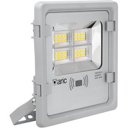 TWISTER 3 SENSOR, Proj. Ext. IP65 IK08, gris, LED 90DEG 45W 3000K 4950lm, a/sens