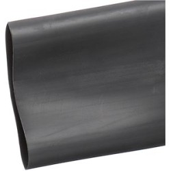 GTI 50,8/25,4mm Gaine Thermorétractable paroi fine en barre de 1m Noir