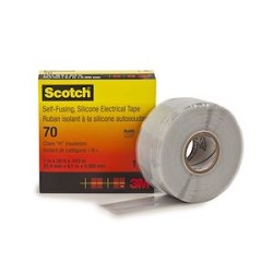 3M Scotch 70 Ruban d'isolation autosoudable hautes températures 9,15m x 25mm