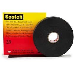 3M Scotch 23 Ruban d'isolation élastomère 9.15m x 19mm