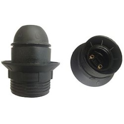 Douille E27 1/2 filetée SB noir M10