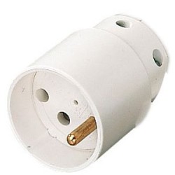 Fiche femelle 16A 2P+T blanc