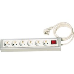 Rack 1,5U 6x16A + inter 1,5m