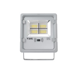 TWISTER 3 SENSOR, Proj. Ext. IP65 IK08, gris, LED 90DEG 45W 3000K 4950lm, a/sens