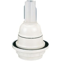 Douille E27 1/2 filetée SB blanc M10+bouteille