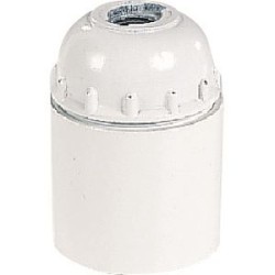 Douille E27 lisse blanc M10