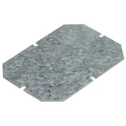 Plaque de montage métal épaisseur 15/10e pour boîtiers industriels 270x170mm