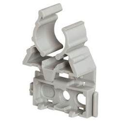 Lyre grise pour conduit IRL D40mm avec fixation par cloueur type Pulsa 700E