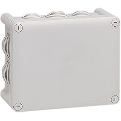 Boîte de dérivation rectangulaire Plexo dimensions 180x140x86mm - gris RAL7035