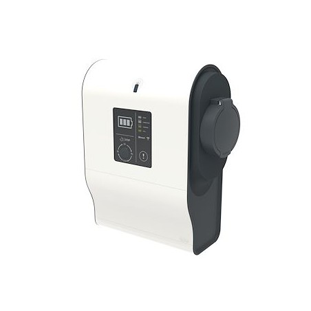 Borne VE mono Green'up Premium avec lecteur RFID 3,7kW à 4,6kW Mode 3 plastique