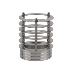Grille en forme d'anneaux, extérieur, inox